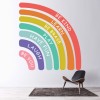 Be Kind Rainbow Nursery School Classroom Wall Sticker