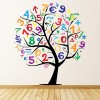 Colourful Number Tree Maths Classroom School Wall Sticker