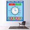 Telling The Time Maths Classroom School Wall Sticker