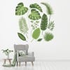 Tropical Palm Tree Leaves Wall Sticker