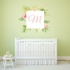Personalised Initial Square Tropical Frame Wall Sticker