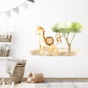 Baby Giraffe & Lion Childrens Nursery Safari Wall Sticker