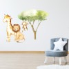 Baby Lion, Giraffe & Monkey Childrens Nursery Safari Wall Sticker