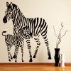 Zebra & Foal Safari Animals Wall Sticker