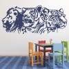 Big Cats Trio Lion Tiger Leopard Wall Sticker