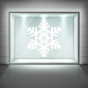Christmas Snowflake Star Design Frosted Window Sticker