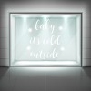 Baby It's Cold Outside Christmas Quote Frosted Window Sticker