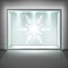 Snowflake Festive Christmas Frosted Window Sticker