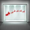 Reindeer Santa Sleigh Christmas Window Sticker