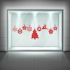 Snowflake Baubles & Christmas Tree Window Sticker