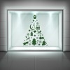 Christmas Tree Angel Stars Window Sticker