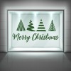 Merry Christmas Trees Window Sticker