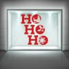 Ho Ho Ho Christmas Bauble Window Sticker