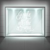 Jingle All The Way Christmas Quote Frosted Window Sticker