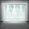 Believe In The Magic Christmas Quote Frosted Window Sticker