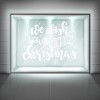 We Wish You A Merry Christmas Quote Frosted Window Sticker