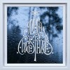Merry Christmas Tree Frosted Window Sticker