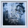 Merry Christmas Holly Design Frosted Window Sticker