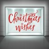Christmas Wishes Festive Quote Window Sticker