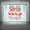 Santa Please Stop Here Christmas Window Sticker