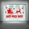 Ho Ho Ho! Santa & Reindeer Christmas Window Sticker