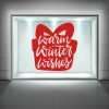Warm Winter Wishes Christmas Quote Window Sticker