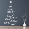 Swirl Christmas Tree Wall Sticker