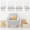 Christmas Baubles & Snowflakes Wall Sticker