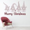 Merry Christmas Gnomes Wall Sticker