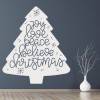 Believe Christmas Tree Quote Wall Sticker