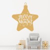 Merry & Bright Star Christmas Bauble Wall Sticker
