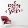 Cookies For Santa Christmas Quote Wall Sticker