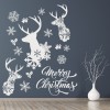 Reindeer & Snowflakes Christmas Wall Sticker