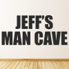 Personalised Name Bold Text Man Cave Wall Sticker