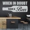 Have A Beer Pub Man Cave Kitchen Wall Sticker