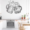 Pints Of Beer Pub Man Cave Kitchen Wall Sticker