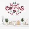 Merry Christmas Bell & Snowflake Festive Wall Sticker