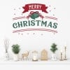 Red & Green Merry Christmas Wall Sticker