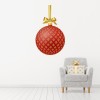 Red & Gold Christmas Bauble Wall Sticker