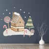 Gingerbread House & Christmas Tree Wall Sticker