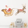 Father Christmas & Sleigh Wall Sticker