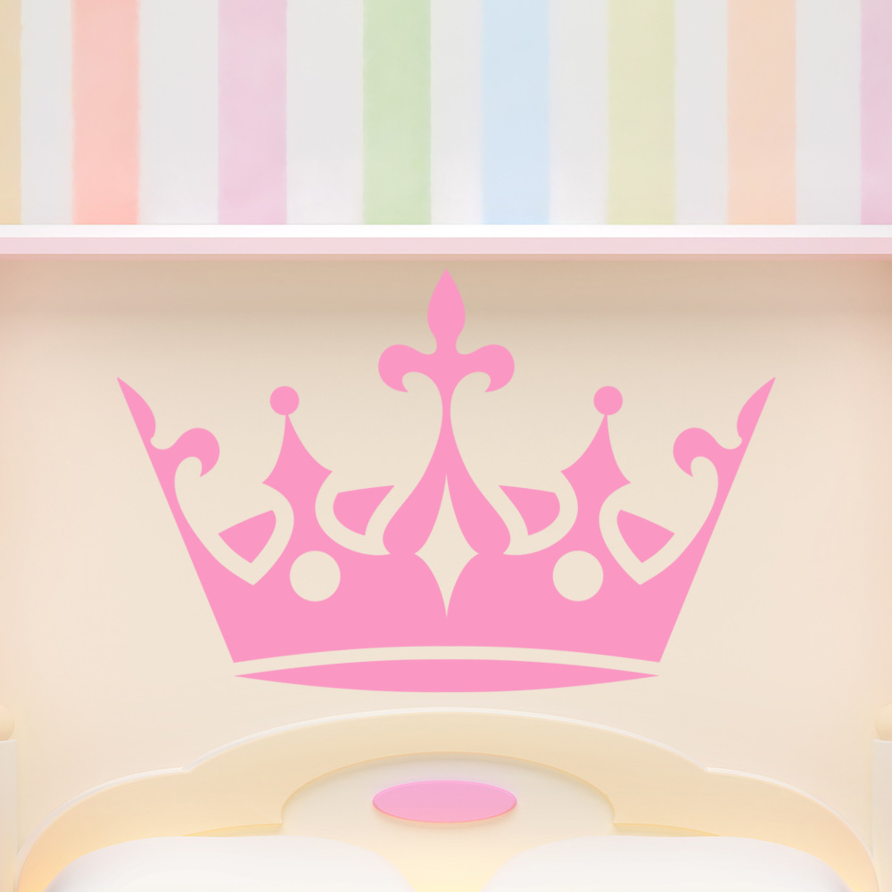 Royal Tiara Wall  Sticker  Princess  Crown Wall  Decal  Girls 