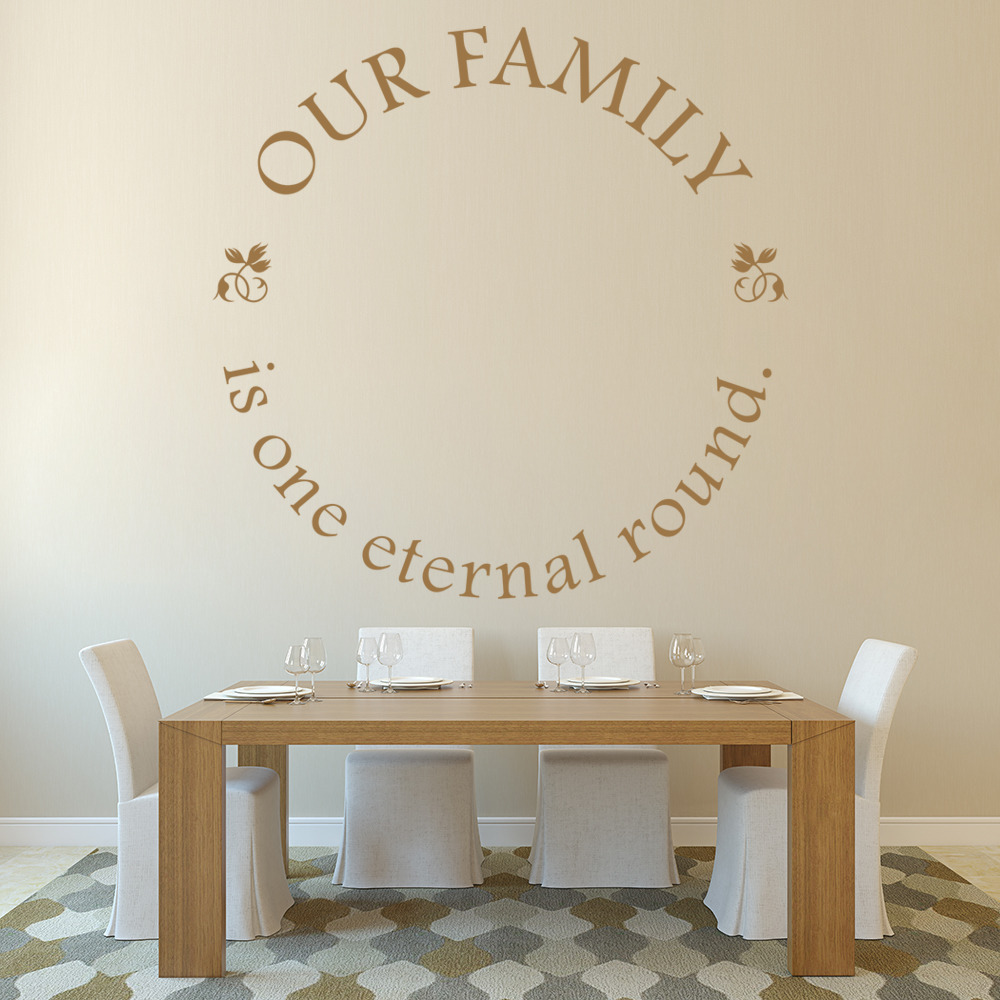 our family eternal wall sticker family quote wall decal living room