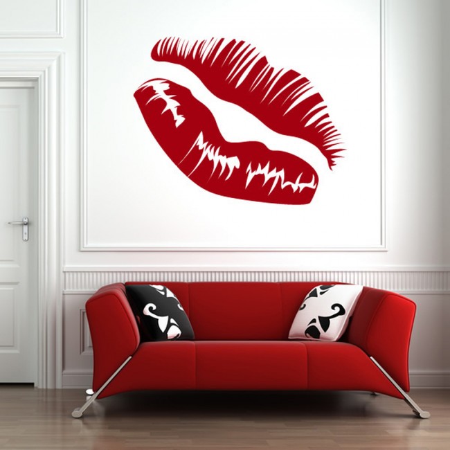  Kissing  Lips Wall  Stickers  Decorative Wall  Art