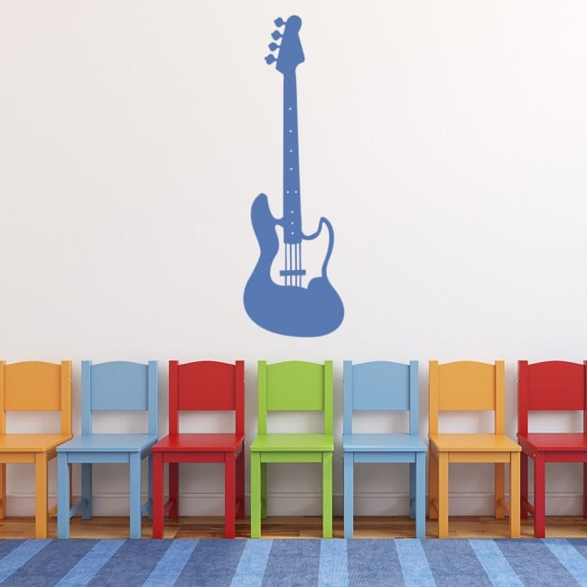 Electric Guitar Wall  Sticker Musical  Instrument Wall  Decal 