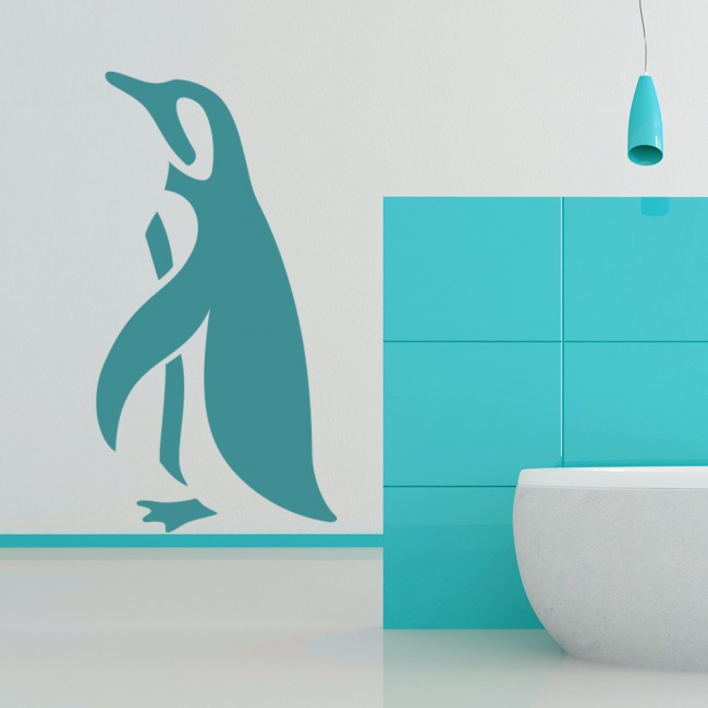 Penguin Outline Arctic Animals Wall Sticker