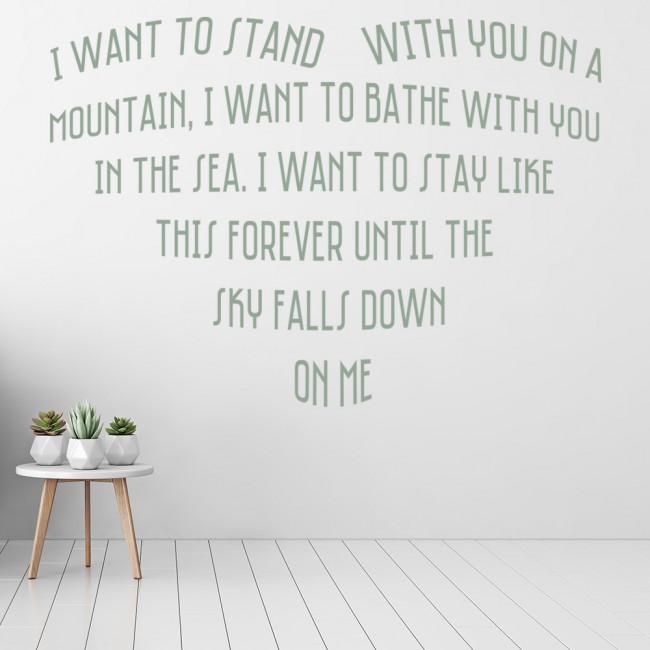 Truly Madly Deeply Savage Garden Wall Sticker