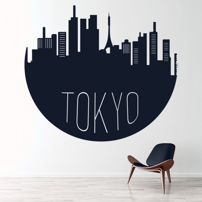 Tokyo City Skyline Japan Wall Sticker WS-32805 
