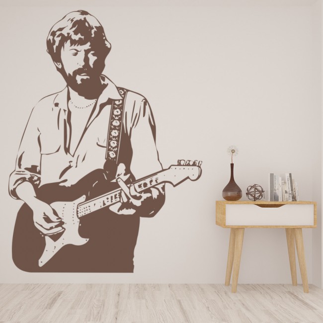 Eric Clapton Guitar Wall Sticker - Guitar Wall Art Stickers