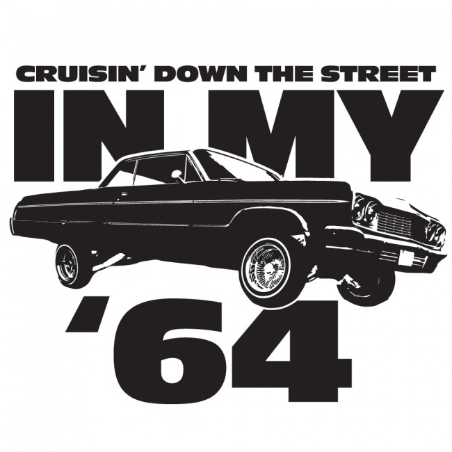 In My '64 Wall Sticker Eazy E NWA Wall Decal Rap Music Home Decor - Cruisin Down The Street In My 64 Nwa